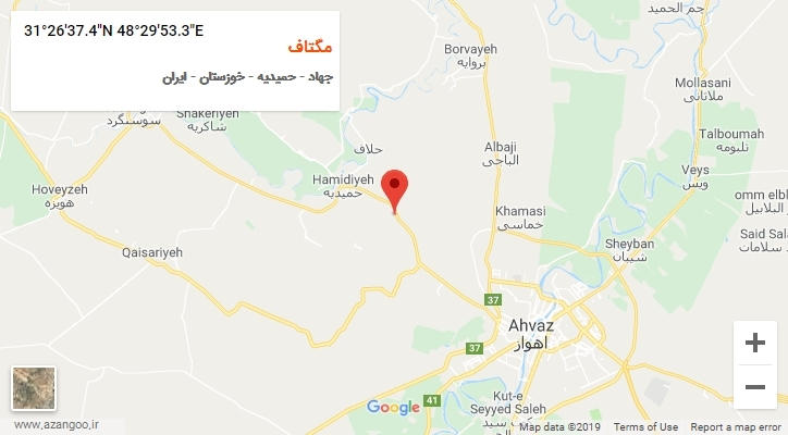 روستای مگتاف بر روی نقشه