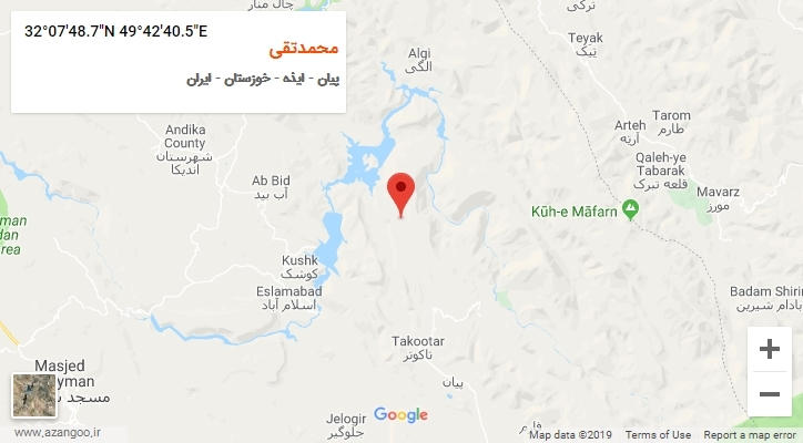 روستای محمدتقی بر روی نقشه