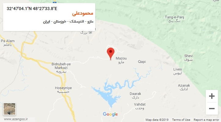 روستای محمودعلی بر روی نقشه