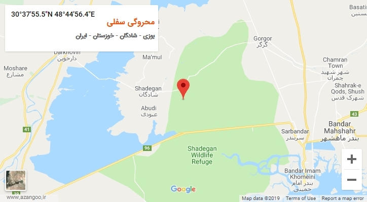 روستای محروگی سفلی بر روی نقشه