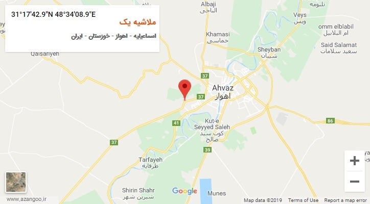 روستای ملاشیه یک بر روی نقشه