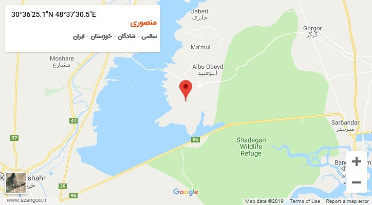 روستای منصوری بر روی نقشه