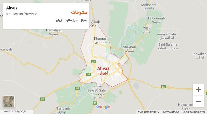 دهستان مشرحات بر روی نقشه