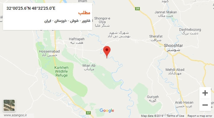 روستای مطلب بر روی نقشه