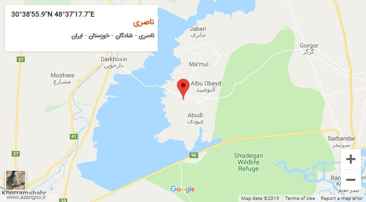 روستای ناصری بر روی نقشه