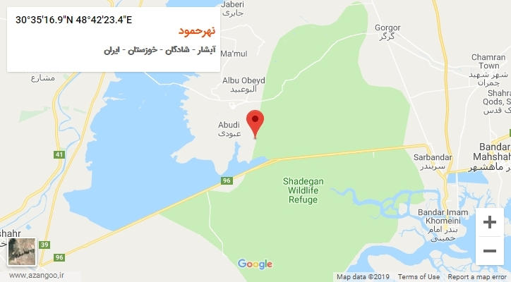 روستای نهرحمود بر روی نقشه