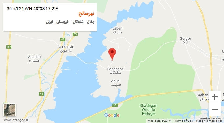 روستای نهرصالح بر روی نقشه