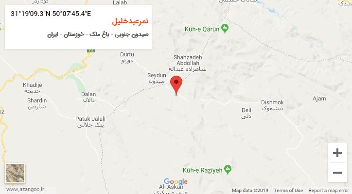 روستای نمرعبدخلیل بر روی نقشه