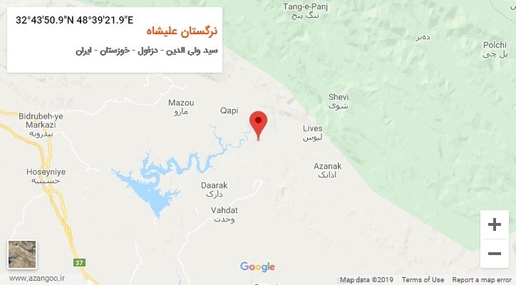 روستای نرگستان علیشاه بر روی نقشه