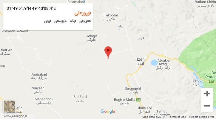روستای نوروزعلی بر روی نقشه