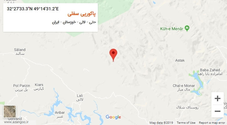 روستای پاکورپی سفلی بر روی نقشه