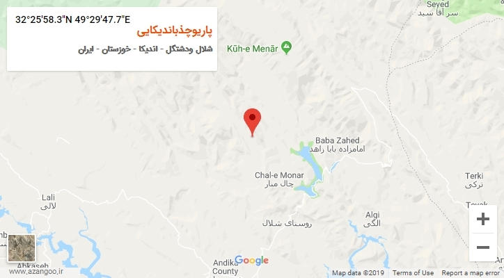 روستای پاریوچذباندیکایی بر روی نقشه