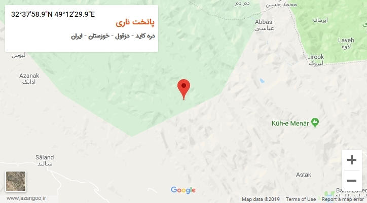 روستای پاتخت ناری بر روی نقشه
