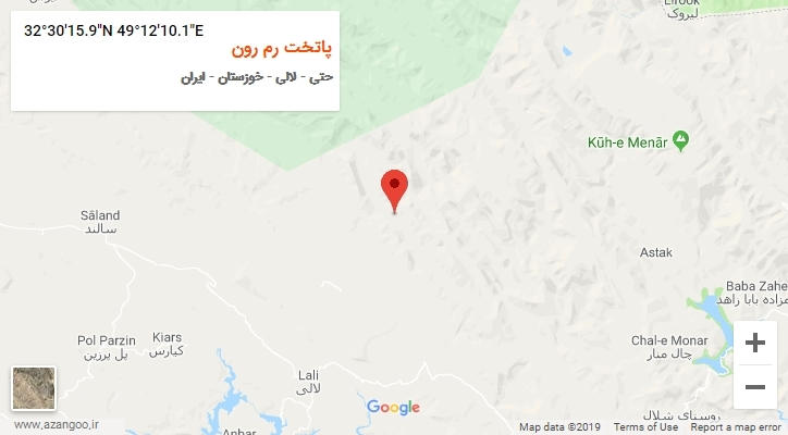 روستای پاتخت رم رون بر روی نقشه