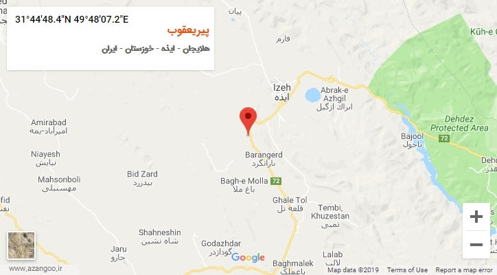 روستای پیریعقوب بر روی نقشه