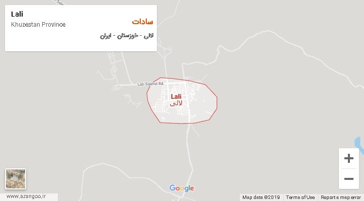 دهستان سادات بر روی نقشه