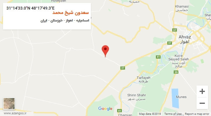 روستای سعدون شیخ محمد بر روی نقشه