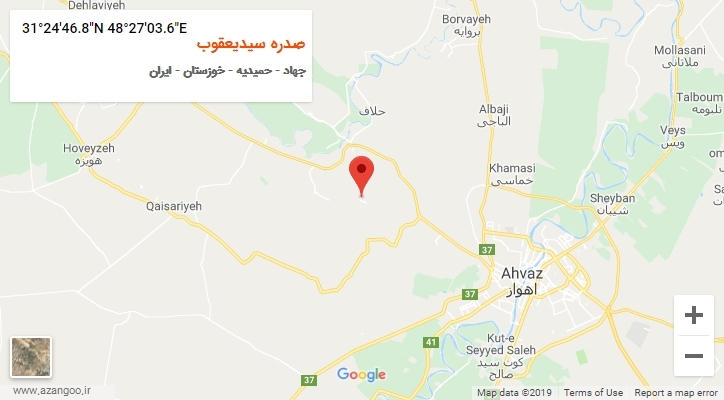روستای صدره سیدیعقوب بر روی نقشه