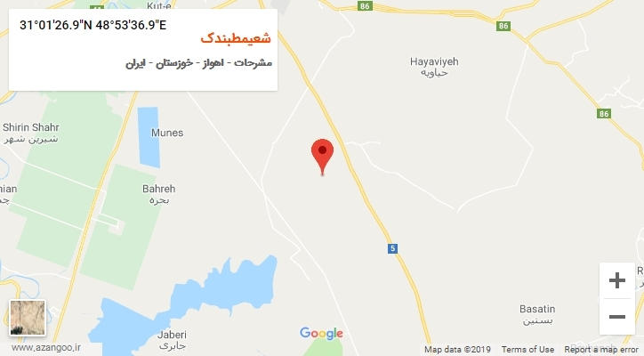 روستای شعیمطبندک بر روی نقشه