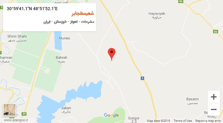 روستای شعیمطجابر بر روی نقشه