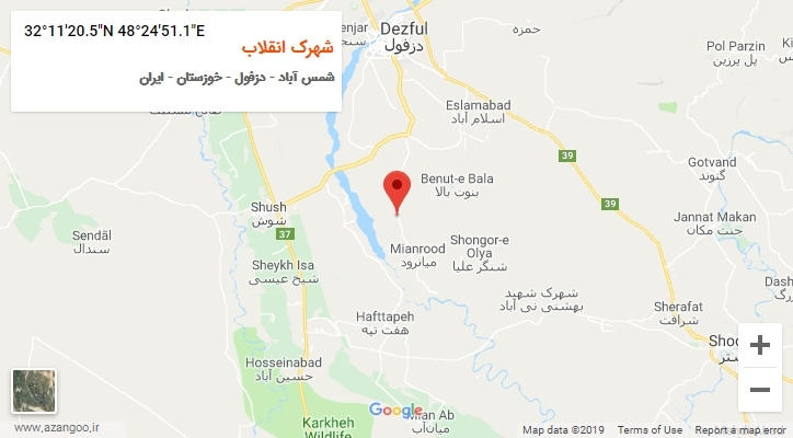روستای شهرک انقلاب بر روی نقشه