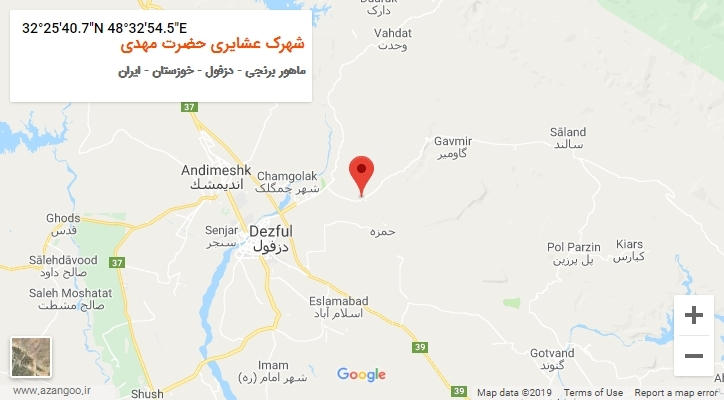 روستای شهرک عشایری حضرت مهدی بر روی نقشه