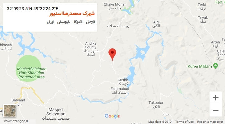 روستای شهرک محمدرضااسدپور بر روی نقشه
