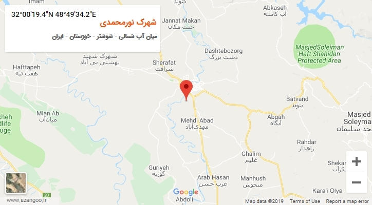 روستای شهرک نورمحمدی بر روی نقشه