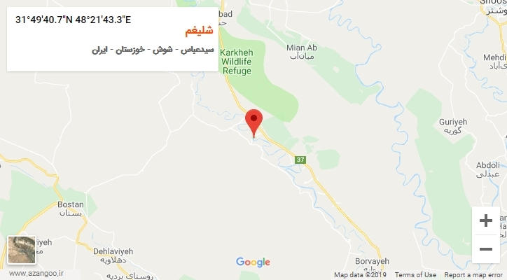 روستای شلیغم بر روی نقشه