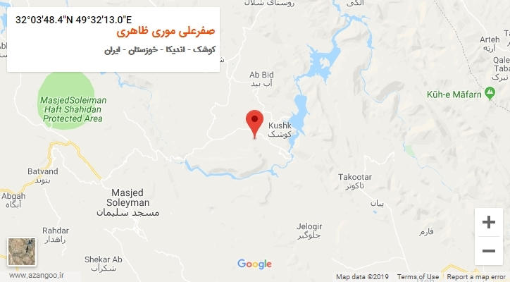 روستای صفرعلی موری ظاهری بر روی نقشه