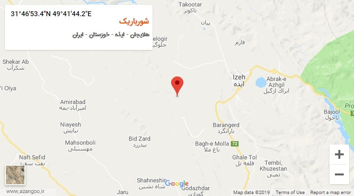 روستای شورباریک بر روی نقشه