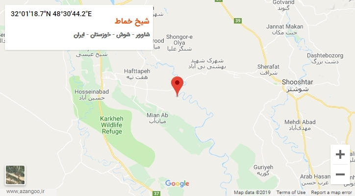 روستای شیخ خماط بر روی نقشه