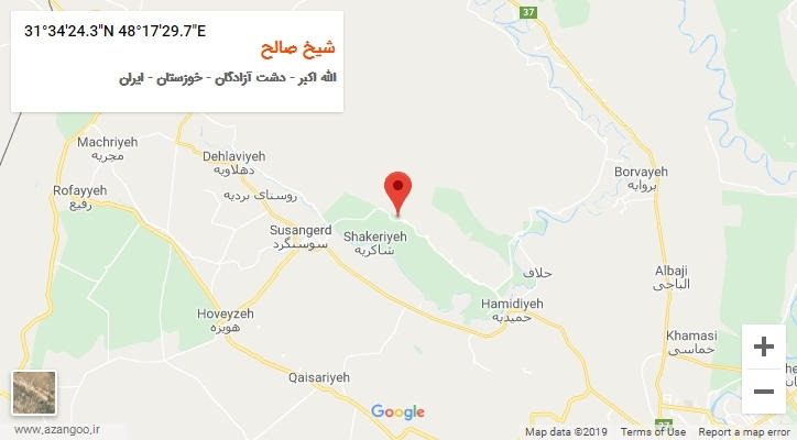 روستای شیخ صالح بر روی نقشه