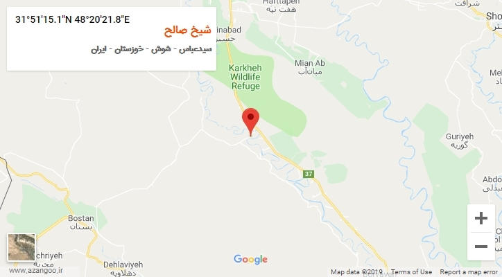 روستای شیخ صالح بر روی نقشه