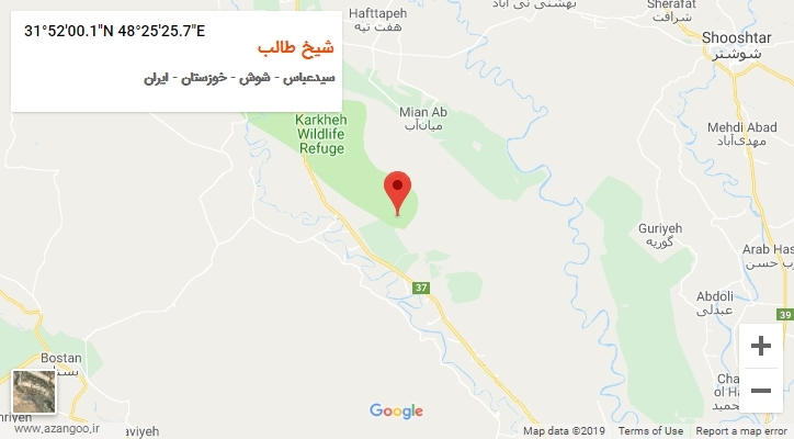 روستای شیخ طالب بر روی نقشه