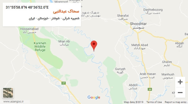 روستای سحاک عبدالنبی بر روی نقشه