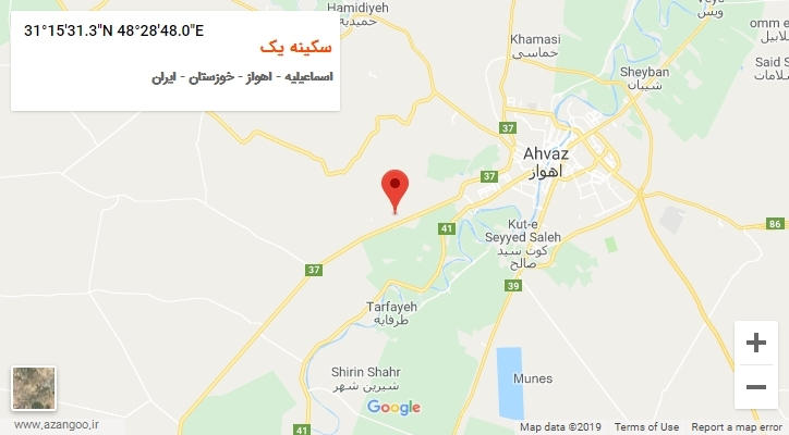 روستای سکینه یک بر روی نقشه