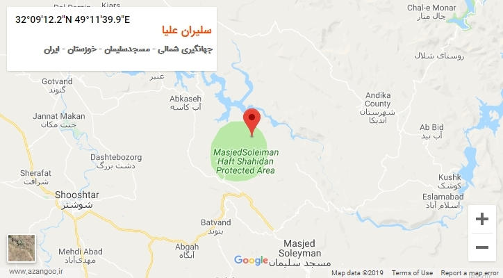 روستای سلیران علیا بر روی نقشه