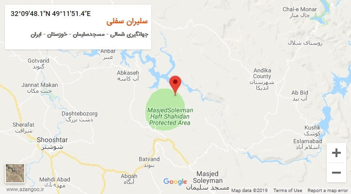 روستای سلیران سفلی بر روی نقشه