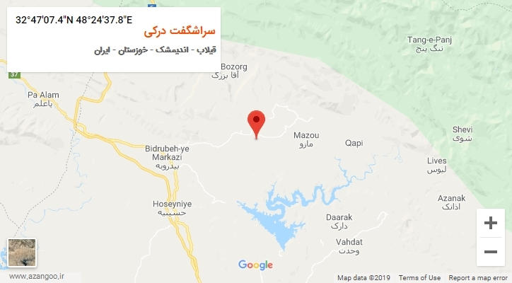 روستای سراشگفت درکی بر روی نقشه