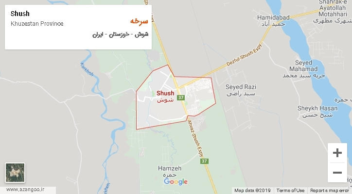 دهستان سرخه بر روی نقشه