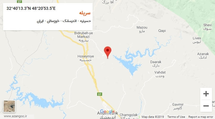 روستای سرپله بر روی نقشه