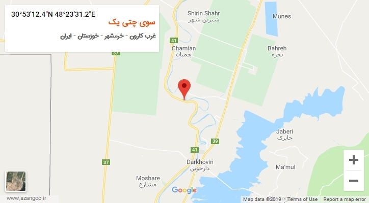روستای سوی چتی یک بر روی نقشه