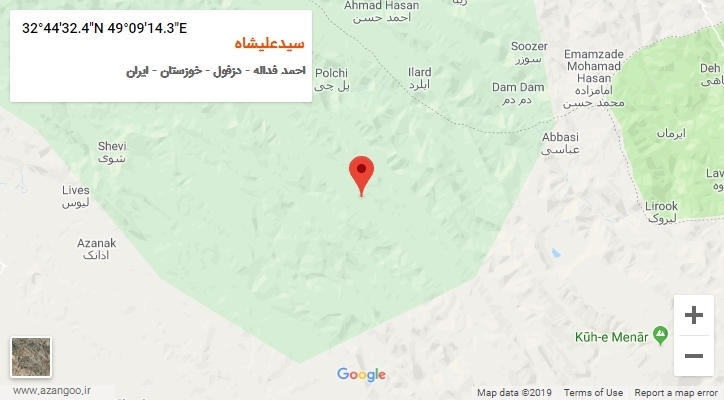 روستای سیدعلیشاه بر روی نقشه