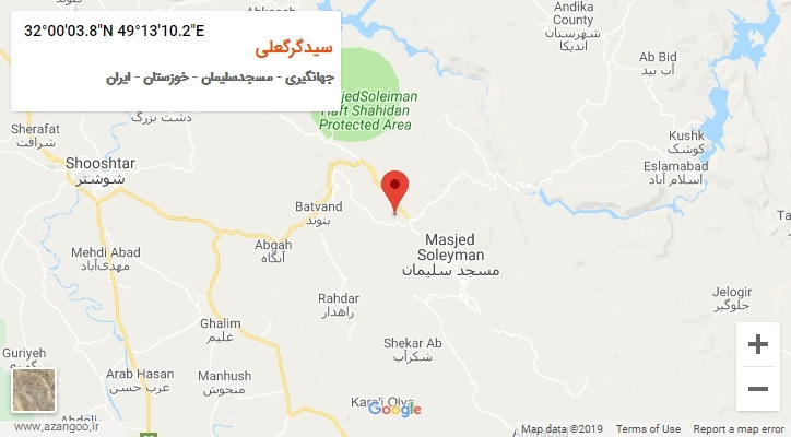 روستای سیدگرگعلی بر روی نقشه