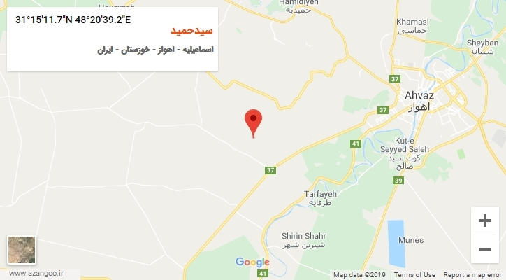 روستای سیدحمید بر روی نقشه
