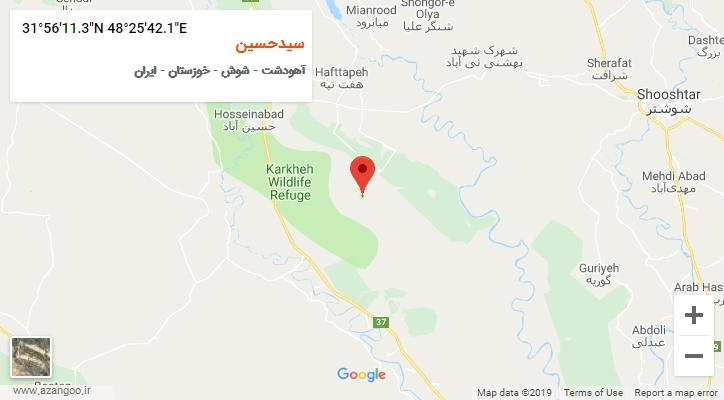 روستای سیدحسین بر روی نقشه