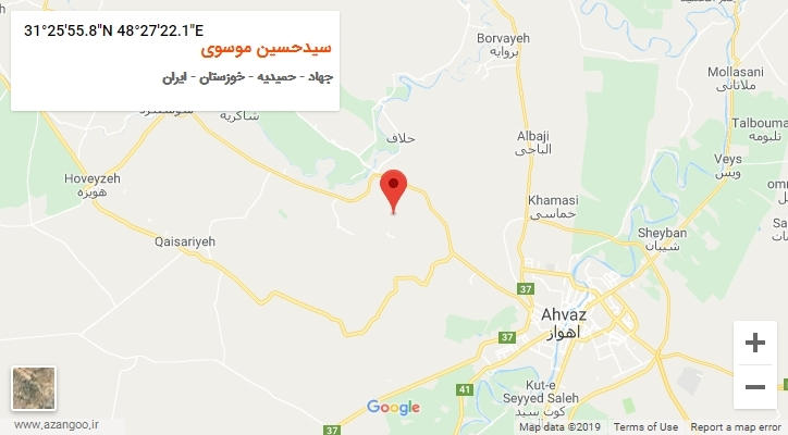 روستای سیدحسین موسوی بر روی نقشه