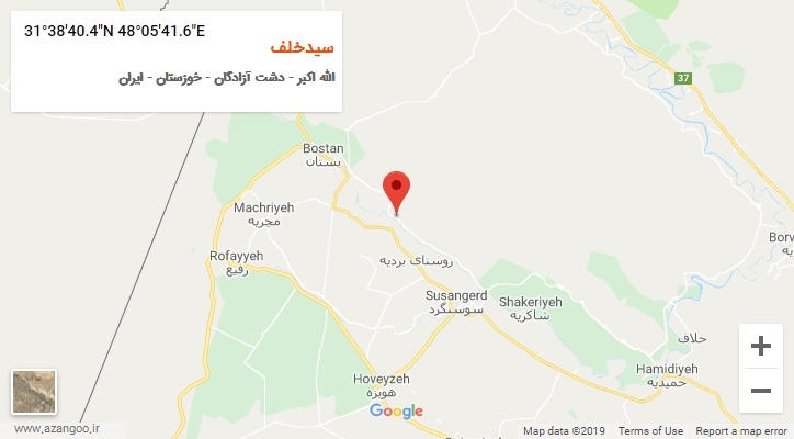 روستای سیدخلف بر روی نقشه
