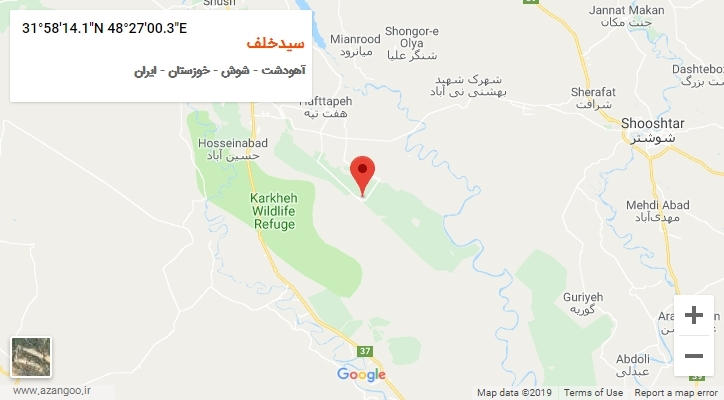 روستای سیدخلف بر روی نقشه